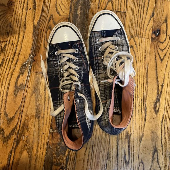 Converse All Star Chuck Taylor Plaid High Top Mens 10 Wmn 12 Rare - Picture 10 of 12
